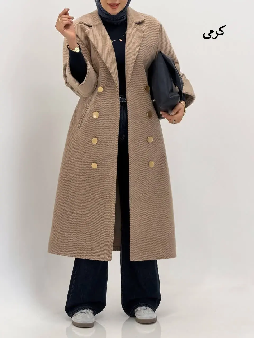 3723-پالتو فوتر نیلی